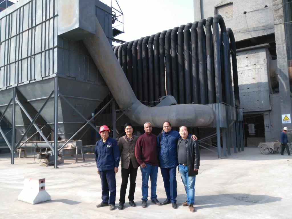 巴基斯坦客户参观考察水泥回转窑生产线 巴基斯坦客户参观考察水泥回转窑生产线