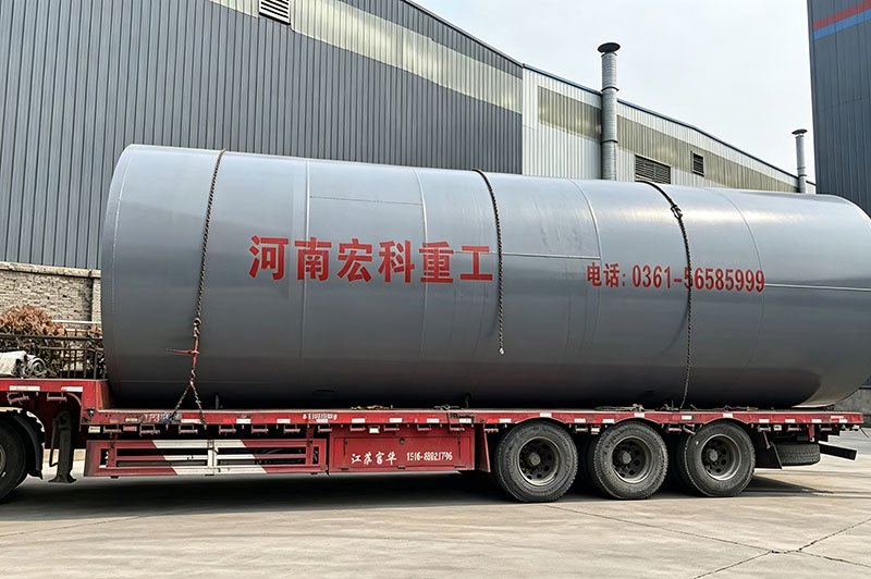印度Ф3.5X50m年产2万吨赤铁矿回转窑发货 印度Ф3.5X50m年产2万吨赤铁矿回转窑发货